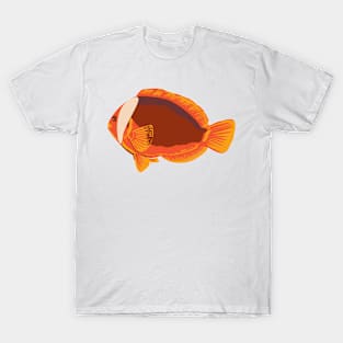 Red Anemonefish or Australian Clownfish in Oslob Cebu Philippines WPA Art Deco T-Shirt